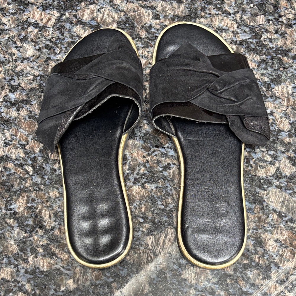 Elegant Black Women's Slide Sandals